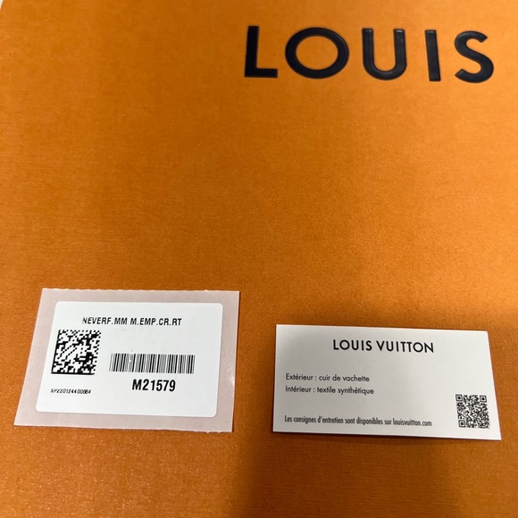 Louis Vuitton MM Neverfull Monogram Empreinte Giant In Crème Rose Trianon Pink - Picture 15 of 15